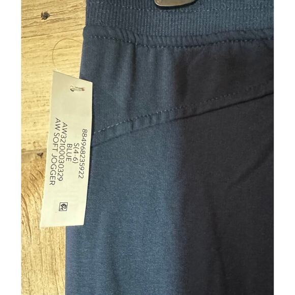 NWT 2 Pack Athletic Works Women Soft Lightweight Jogger Pant w/ Pockets Navy Sm - Picture 4 of 11